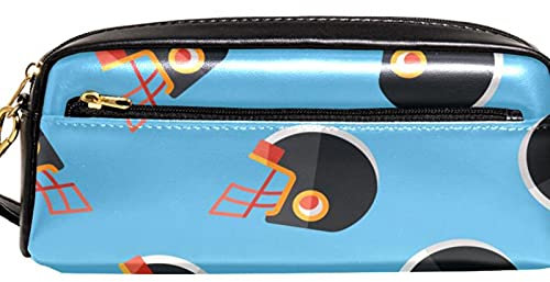 American Football Helm Federmäppchen Große Kapazität Bleistifttasche Halter Box Organizer Stifttasche für Schule Teenager Jungen Mädchen Männer Frauen