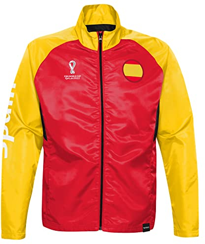 FIFA Herren Offizielle World Cup 2022 Trainingsjacke – Spanien, rot/gelb, XXL