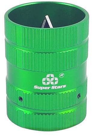 Herramienta de desbarbado de aleación de aluminio verde de 50 × 65 mm, escariador de desbarbado externo interno universal de 6 a 38 mm, para plástico, tubería de cobre, metal, madera (1)