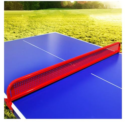 LVLDAWA Red De Tenis De Mesa, Mesa De PingPong Al Aire Libre Marco De Malla De Hierro Metálico Impermeable, Separador De Encimera De Pingpong para Parques, Clubes (Color : Rosso, Tamaño : 153x14cm-1