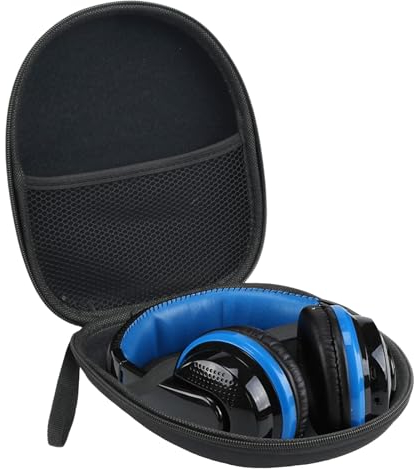 Estuche para Auriculares Over Ear/On Ear - Funda Protectora para Auriculares - Estuche de Almacenamiento para Auriculares 22 x 19 x 6 cm