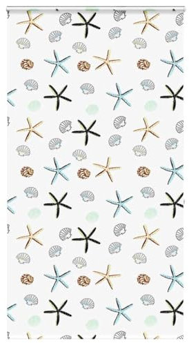 vidaXL Duschrollo mit Kassette 140x240 cm Stoffbreite 136 cm, Duschvorhang, Badewannenvorhang, Seitenzugrollo, Dusche Rollo, Badewannenrollo