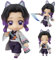 Kimetsu no Yaiba Figura Kochou Shinobu Action Figure, 10 cm, Mini Anime, Statua mobile con testa intercambiabile e accessori, decorazione per auto, da collezione