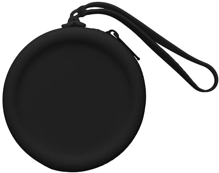 kwmobile In-Ear Kopfhörer Case kompatibel mit in-Ear Headphones Hülle - Headphones Schutzhülle aus Silikon - Innenmaße 7 x 7 cm - Schwarz