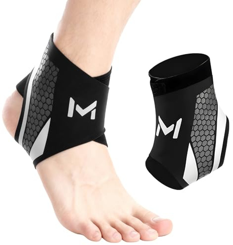 VQBKHO Tobillera Ortopédica de Compresión Ajustable, Diseño en Y Antiesguinces con Doble Soporte Tobillera Estabilizadora de Tobillo Fascitis Plantar Par Unisex para Deporte Correr Fútbol