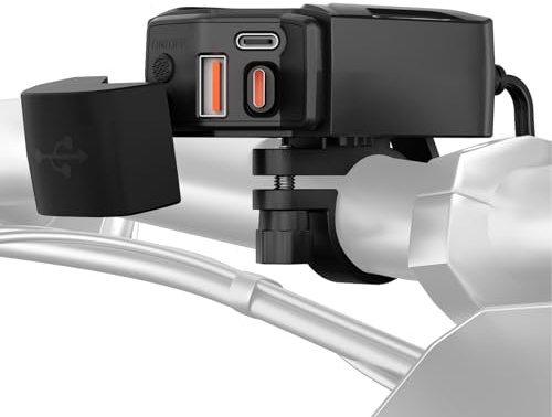 Motorcykel USB-laddningsport | 12 V-24 V typ-C vattentät adapter - strömadapter för motorcykel, för elektroniska enheter på resor och daglig användning inomhus