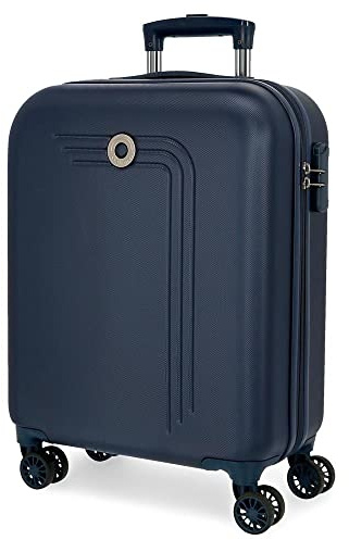 Movom Riga Valise Trolley Cabine Bleu 40x55x20 cms Rigide ABS Serrure à combinaison 37L 2,8Kgs 4 roues doubles Bagage à main