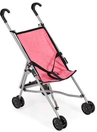 Puppenbuggy Funny, Puppenwagen, Mini-Buggy, Melange Pink