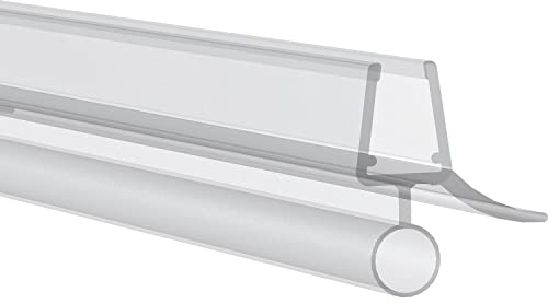 Junta de ducha de 1000 mm, adecuada para vidrio de 6/7/8 mm de grosor, junta transparente para puerta de cristal con junta de tira, 1 pieza
