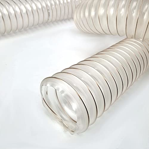 Tuyau d'aspiration 100 mm de longueur 3 m 0,4 mm – Tuyau spiralé haute performance – léger, flexible, antistatique