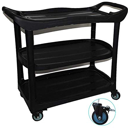 FLYIFE Stoccaggio Di Carrelli Manuali Mobili, Carrelli Mobili da Cucina, Hotel con Maniglia Sulla Pulizia Del Servizio Di Scorrimento Delle Ruote, Carico Di 50 Kg per Strato