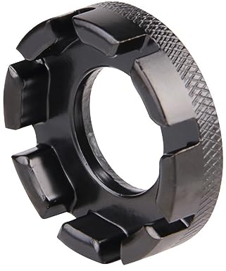 Llave de Radios de 8 Vías, Herramienta de Reparación de Radios de Bicicleta Negro Tokaneit