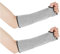 Maniche Resistenti al Taglio, 1 Paia Maniche Protettive per Braccio Protezioni per Braccia Manicotto del Braccio Manica Protezione, Guanto di Protezione Anti-taglio Grigio (con Foro del Pollice)