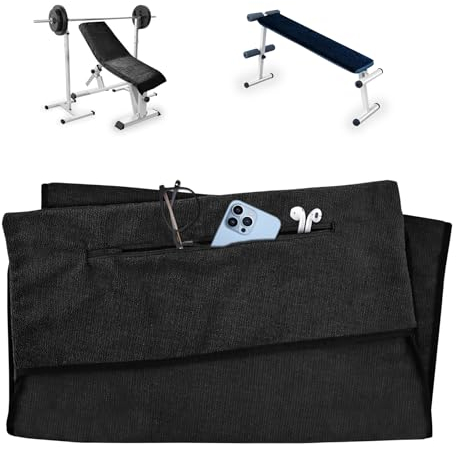 DAWNTREES Fitness Handtuch 2er Set,120x50cm Groß Sporthandtuch + 75cm x 35cm Kleinen Handtuch,Geeignet für Fitnesstraining und Sport,Gym Handtuch,mit Reißverschlusstasche(Schwarz)