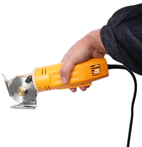 Elektrischer Rotationsschneider 220V 170W,Elektrischer Rotations-Stoffschneider,elektrische Schere, Schnittdicke: 25mm kann Leinwand Teppich Fußbett Stoff Baumwolle