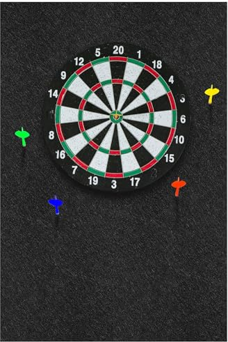 2 Pcs Dart Board Backing Wall Protector, 36 x 24 x 0.5 Inch, Black