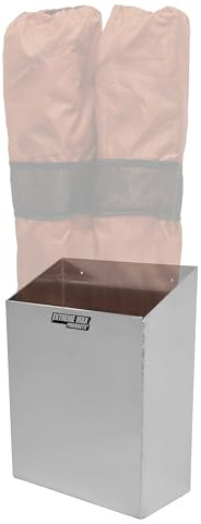 Extreme Max 5001.6575 Universal Aluminum Fold-Up Camp Chair Cabinet for Enclosed Trailer, Shop, Garage, Storage - Silver