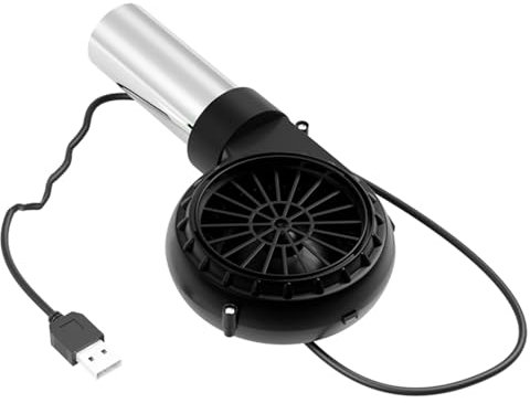 Ventilador de barbacoa USB 5V 2A Soplador ligero 2650 rpm velocidad ajustable para cocinar al aire libre y gestión de camping