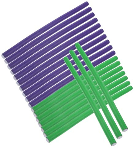 SHERCHPRY 2 Paquetes Rodillos Flexibles para Cabello sin de Espuma Ligera para Moldeables Mujeres Colores Aleatorios Cuidado sin Daño Térmico Fácil de Usar y Transportar