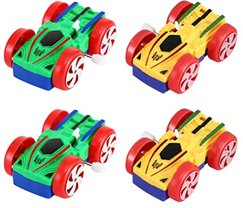 Veemoon Juguetes de Cuerda para Niños, Coches Mecanismo de Relojería, Tamaño Compacto, Material Plástico Resistente, Color Aleatorio, Juguetes Portátiles para Desarrollo y Diversión, Set