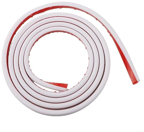 KK-15 x 10-3 M kabelkanal för elinstallation, 15 x 10 mm 3 M-längd, halvrund med klicköppning på sidan, självhäftande, för vägg, golv och TV-kabel, kontor och hushåll, vit, 1 styck