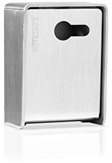 masunt dépôt de clés 221 standard préparé PHZ en acier inoxydable – boîte à clés résistante aux intempéries pour usage intérieur et extérieur, pour demi-cylindres profilés, épaisseur de paroi 3mm