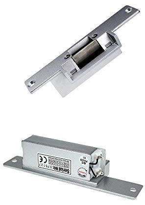 YAVIS 12V DC Fail Secure NC Mode Door Electric Strike Lock for Access Control Smart Locks (NC Lock)