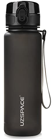 UZSPACE Gourde Sport - 500ml/800ml/1l/1,5l- sans BPA Tritan lastique, Gourde Enfant anti fuite Reutilisable, Bouteille d'eau sport pour École, velo,Voyage, Adulte