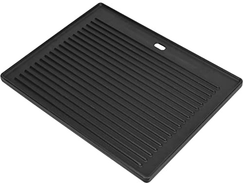 GriHero Gusseisen Grillplatte Wendeplatte 48,5 X 40 CM - Universal Gussplatte Beidseitig Verwendbar, Gussplatte Gasgrill für Gasgrill, Kohlegrill & Elektrogrill Zubehör