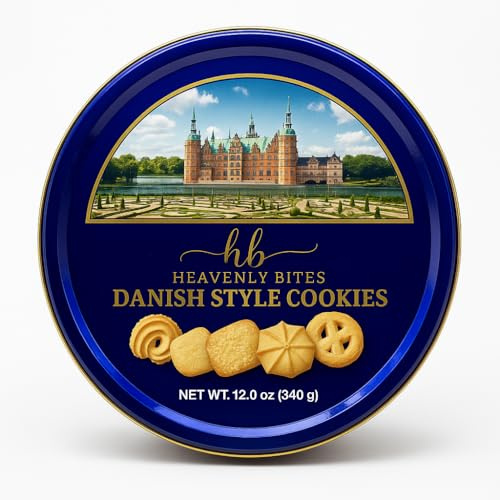 Heavenly Biscuits au beurre de style danois dans une boîte en métal 355 ml