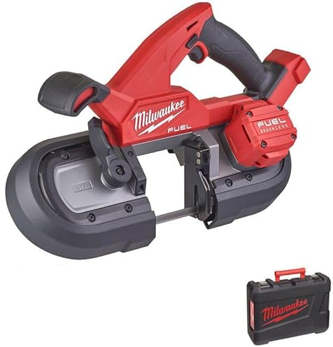 Milwaukee M18 FBS85 Fuel - Sierra de cinta inalámbrica sin escobillas de 18 V, 2 x 2 Ah Li-ion