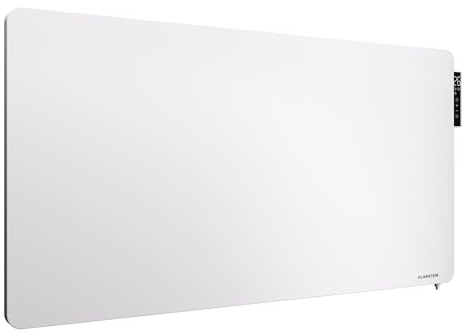 Klarstein Radiateurs Chauffage Radiant Electrique IP24, Chauffage Salle de Bain Infrarouge Intelligent WiFi et App, Radiateur Electrique Mural 900W, Heater avec Détection Fenêtre Ouverte, Thermostat