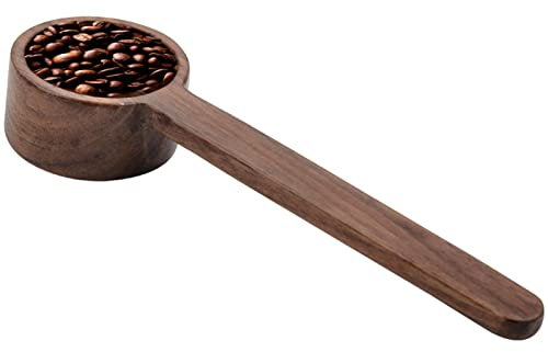 komsoup Cucchiaio Dosatore in Legno, Cucchiaino da caffè in Legno, Cucchiaino Dosatore per caffè, Cucchiai Dosatori Grammi, Cucchiaio graduato da Cucina per tè e caffè in grani