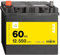 Denagi ASIA Autobatterie A60L 12V 60Ah 550A/EN Starterbatterie