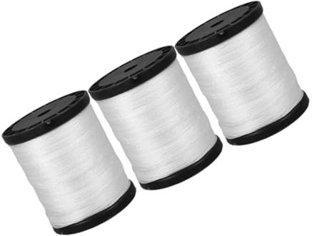 PRETYZOOM 3rolls Outdoor Nylon String Line for Construction Masonry Twisted String Building Lines