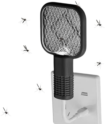 Elektrischer Fliegenklatschen-Schläger | Elektrischer Fliegenvernichter, Sicherheitsnetz-Fallenfängerlampe für drinnen und draußen, Hinterhof, Terrasse, Camping, Küche, Schlafzimmer