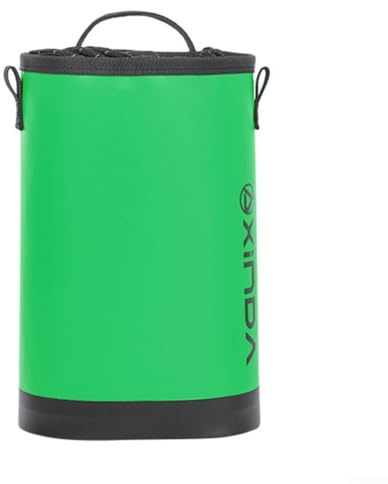 Sac à outils d'escalade 5 L imperméable en polyester PVC avec ceinture réglable et anneaux de sangle latérale pour l'escalade et la spéléologie (vert)