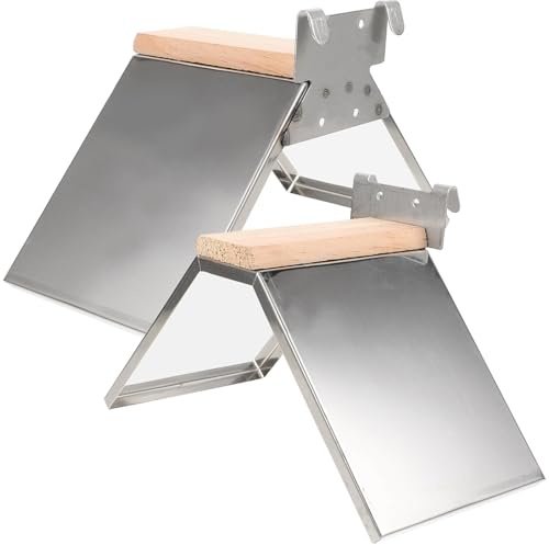SHINEOFI 2pcs Thick Iron Pigeon Perch Stand Bird Resting Platform for Parrots and Doves Safe Non-fade Play Cage Accessory
