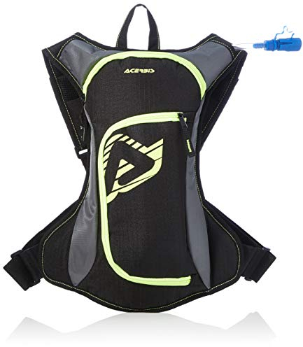 Acerbis DIO0000790 Zainetto Acqua Drink Bag, Nero/Giallo