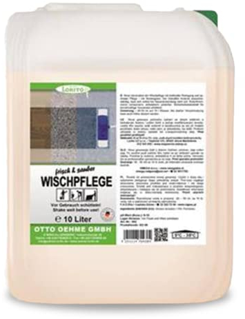 Lorito frisch & sauber Wischpflege, 10 Liter, Reiniger Konzentrat für umweltschonende Bodenpflege von wasserbeständigen und unbeschichteten Bodenbelägen