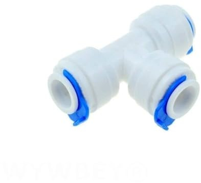 DLRSET Manguera para unir Tubo, Osmosis Inversa de Anclaje rápido, 1/4 3/8 Conexión de la Manguera T, Y Conector 2 vías de Igualdad Codo Recto de Montaje de tuberías de plástico del Agua del RO
