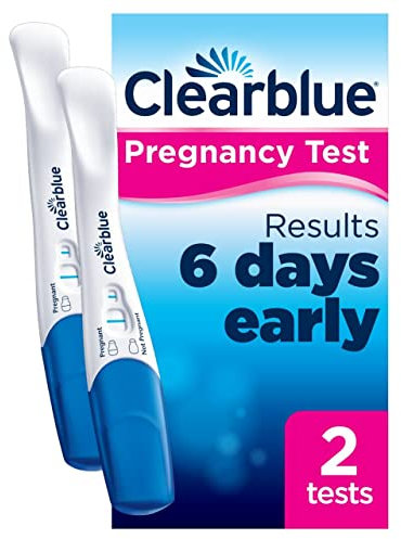 Clearblue Early Detection Pregnancy Test – 6 Days Ultra Early, No Test Can Tell You Sooner – 2 Tests