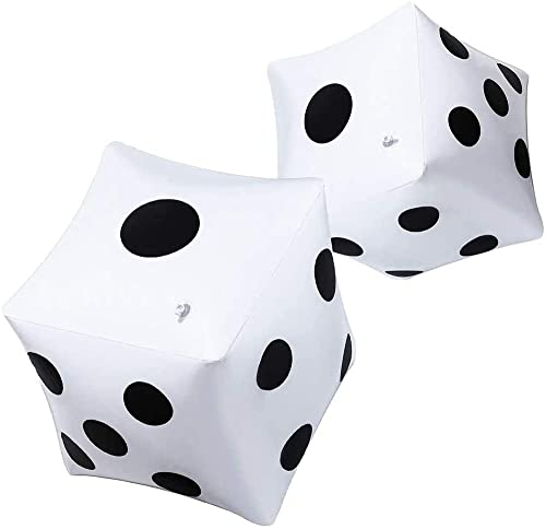 JOFONY Lot de 2 cubes gonflables géants de 33 cm pour jeux de pelouse en plein air