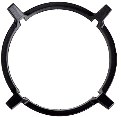 Gasherd Topfhalter aus Gusseisen, Rutschfest für Topf und Pfanne | Flaches Design, Schwarz, für Restaurant und Zuhause, Stabilisiert Kleinere Gefäße und Verhindert Kippen