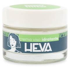 Crema Viso Idratante HEVA - da 50ml con Acido Ialuronico ed effetto antietà. Con estratto di Fico d'India e Olio d'oliva. Ideale per pelle secca con ceramidi. Riduce le rughe e idrata.