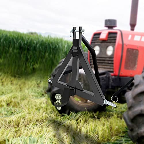 Donened traktor jordbruksskena med 3 kopplingstift, trepunkts jordbruksskena dragkoppling för släpvagnar och bondgårdsutrustning 3-punkts släpvagnskoppling adapter