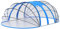 Dôme de Piscine, Abri de Piscine Tente de Piscine Dôme de Piscine Ovale 620x410x205 cm