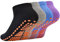 HYCLES 4 Paars Rutschfeste Yoga Pailates Socken mit Grip für Frauen und Männer, rutschfeste Knöchelsocken für Yoga, Pilates, Barre, Home&Hospital