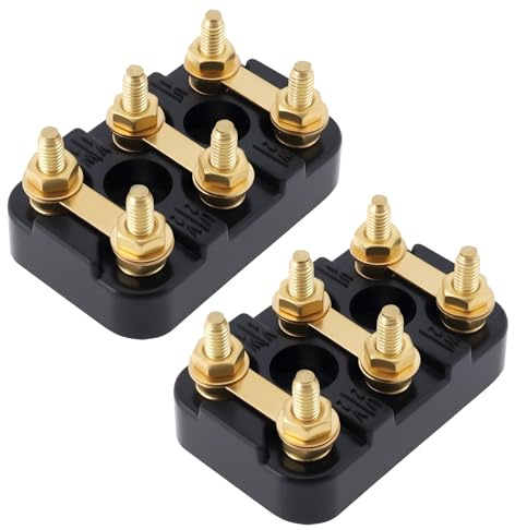 Be In Your Mind M4 Elektromotor-Klemmleiste, 50 x 32 mm, geeignet für die meisten Elektromotoren, Generatoren, 2 Stück