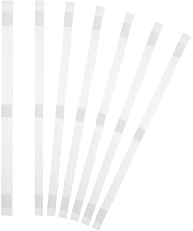 PATIKIL 12x285mm Bandes De Reliure Thermique, 10PCS Bandes Adhésives Colle À Chaud Avec Support Maille Pour Réparation De Livres Albums Photos Fichiers Artisanat Format A4 Lettre, Blanc